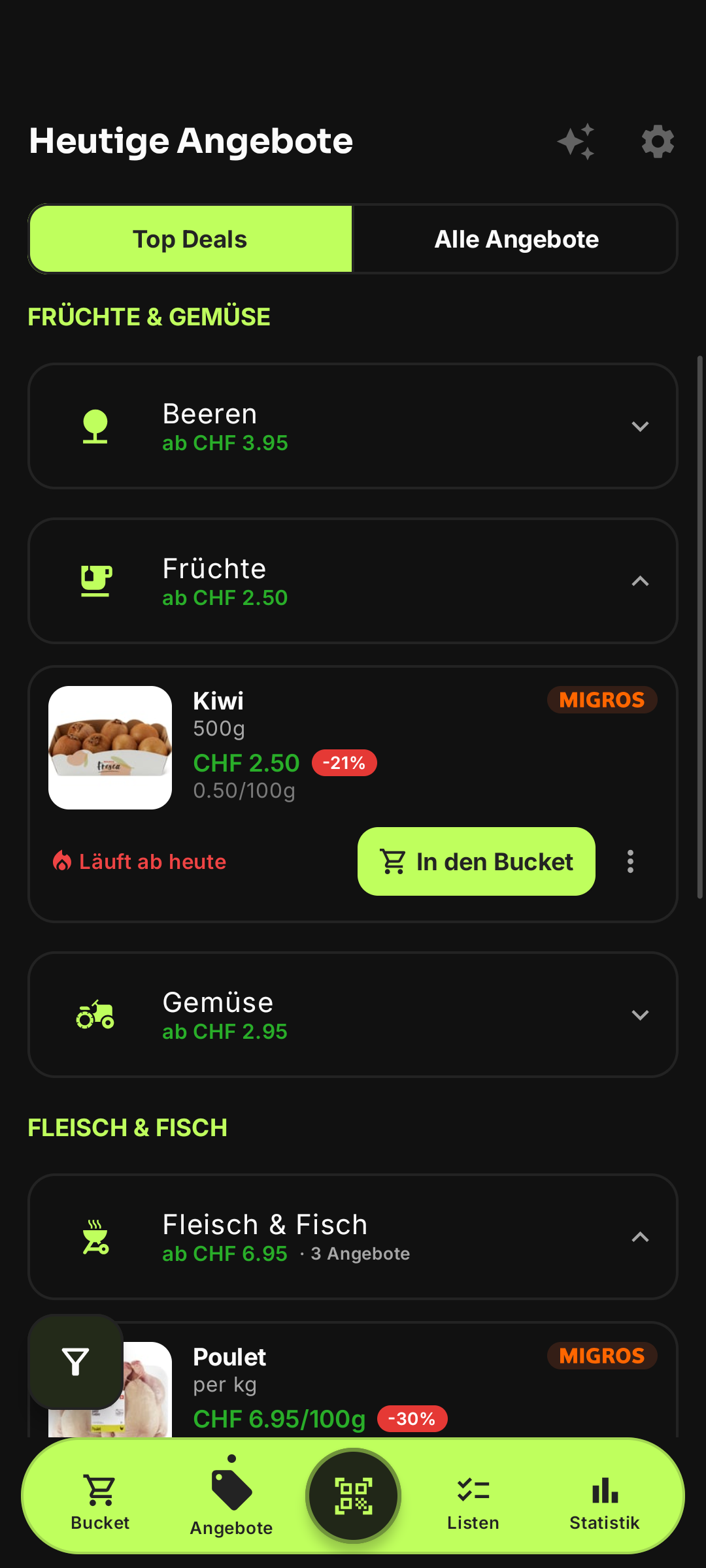 Schnäppli Deals — weekly offers from 6 Swiss retailers